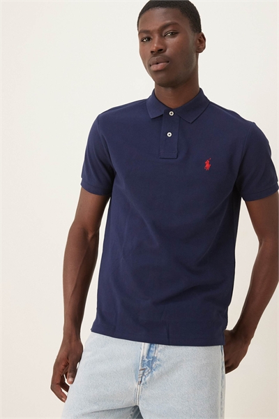 Поло с логотипом в виде значка, индивидуальный крой, пике артикул 147405542