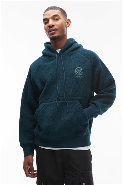 Свитшот с капюшоном из флиса Helix свободного кроя артикул 148713526