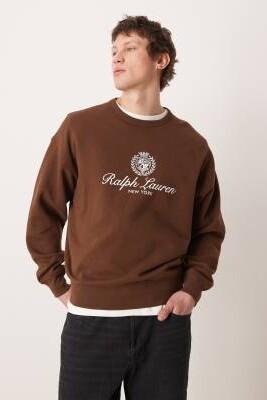 Толстовка с большим логотипом в виде герба артикул 154008407