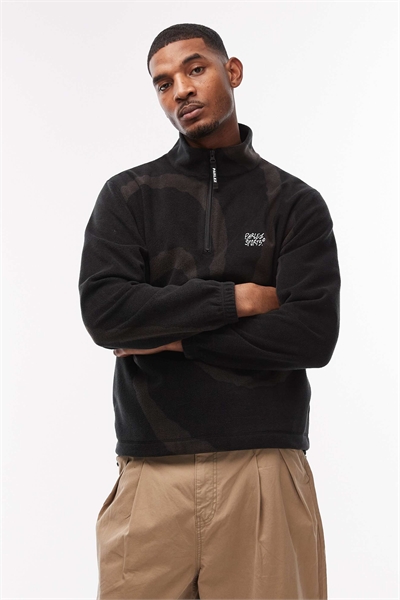 Флисовая кофта с застежкой-молнией на 1/4 длины и узором «Chevy swirl» артикул 154007192