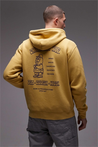 Толстовка с капюшоном и рисунком в виде сэндвича на спине артикул 146695339