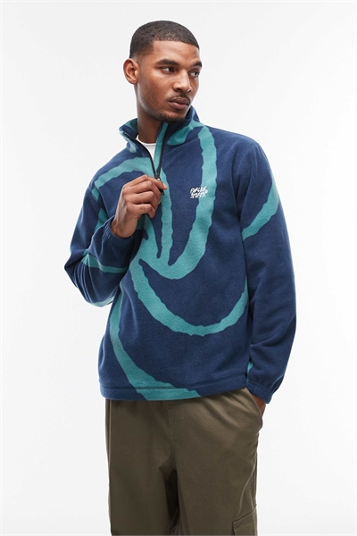 Флисовая кофта с застежкой-молнией на 1/4 длины и узором «Chevy swirl» артикул 154007185