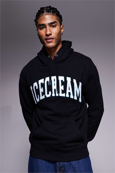 Свитшот с капюшоном в стиле колледжа артикул 153121295