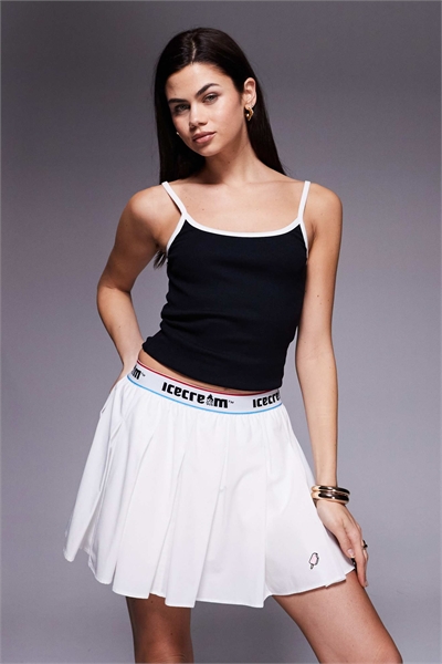Теннисная юбка с мягкими складками артикул 154162450