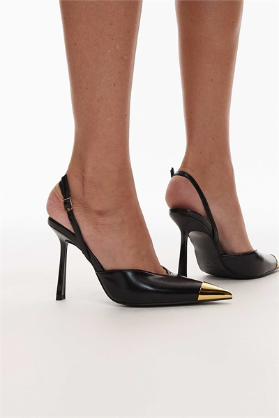 Туфли-слингбеки «Саванна» с металлическим элементом на носке артикул 155052800