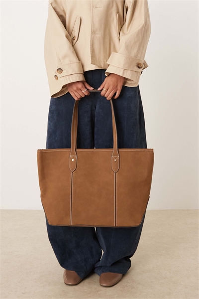 Сумка-тоут из замши нубук артикул 152429959