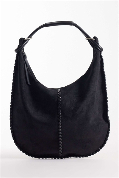 Сумка-тоут из искусственной замши с отделкой в виде стежков артикул 155637682