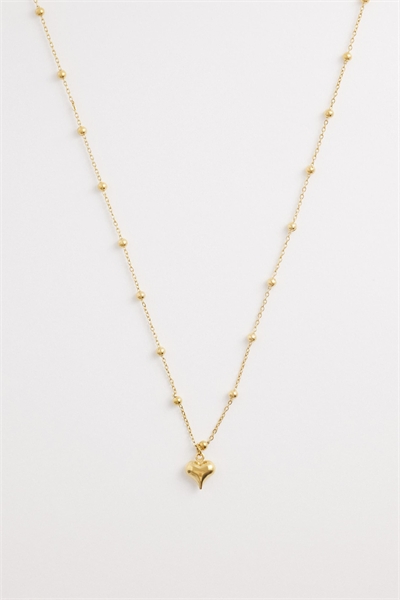 Колье с подвеской в виде сердца из сателлита артикул 154852951