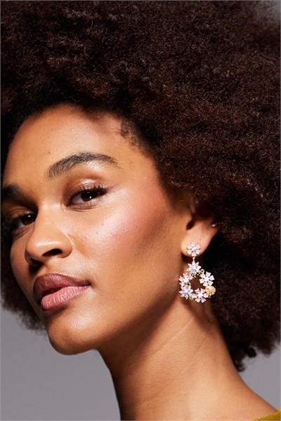 Серьги-подвески «Цветок» от yelaenna артикул 153401534