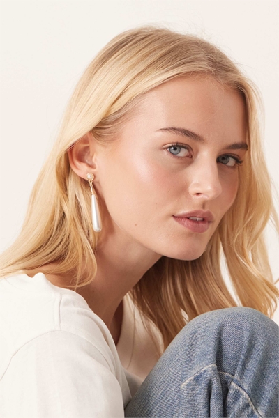 Длинные серьги с жемчужинами артикул 151092034