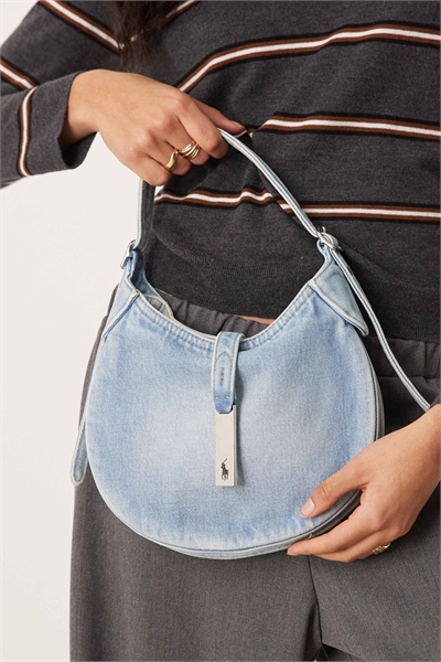 Сумка через плечо ID mini из денима артикул 153249346