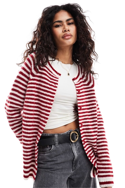 Вязаный кардиган с рагланными рукавами артикул 140854462