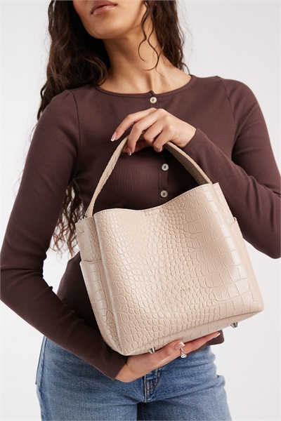 Сумка-кошик с ремнем через плечо артикул 154692694