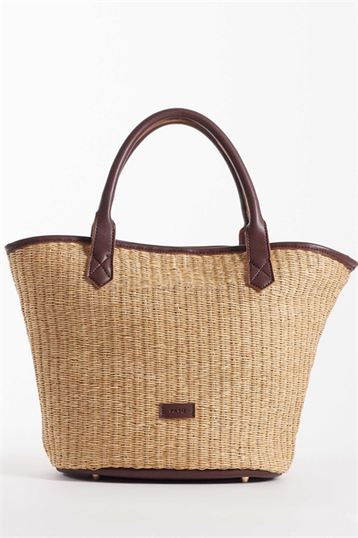 Средняя сумка-тоут из соломы с ремнем через плечо артикул 154692720