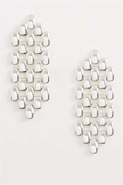 Геометрические серьги-капли артикул 155250829