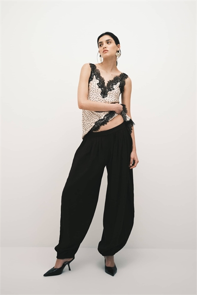 Брюки-клёш с заутюженными складками артикул 154048675