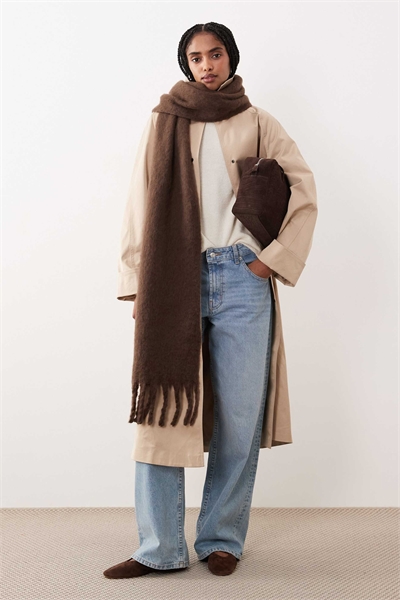 Объемный пушистый шарф артикул 148610649