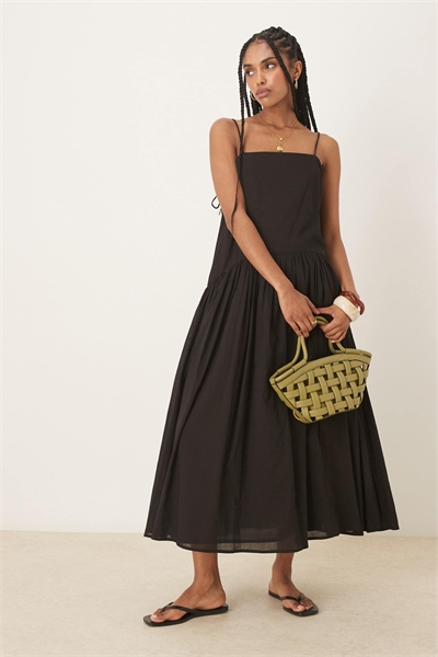 Макси-сарафан с заниженной талией артикул 141500735