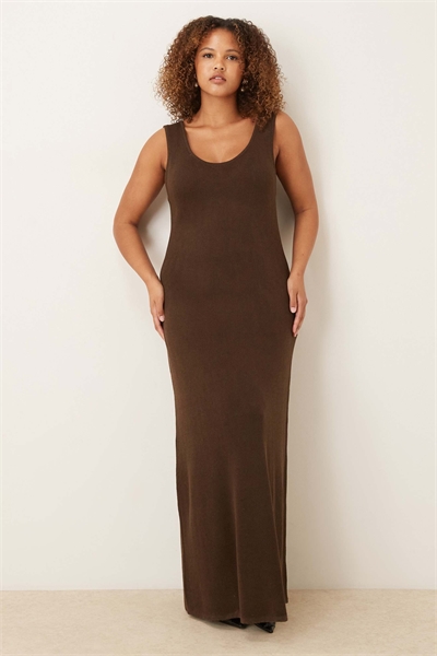 Трикотажное макси-платье с круглым вырезом co-ord артикул 153148934