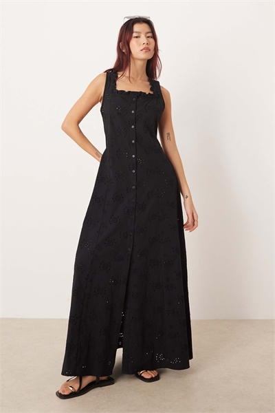 Пляжное платье Esmee с прозрачной отделкой в стиле «бродери» артикул 152349067