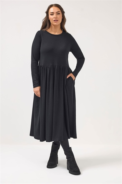 Макси-платье с пеплумом артикул 155896489