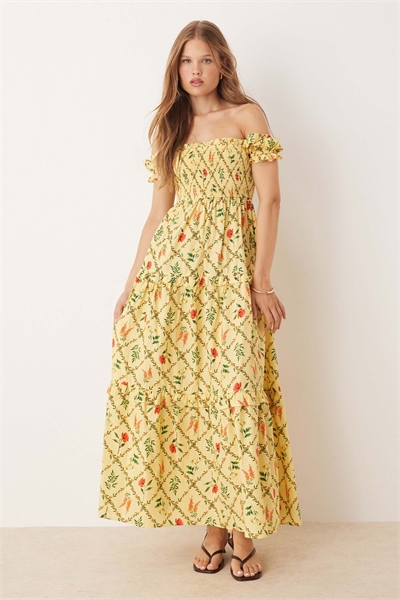 Макси-платье с воланами артикул 150242281