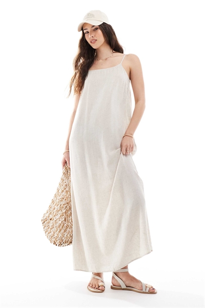 Макси-платье-топ с эффектом льна артикул 142841844