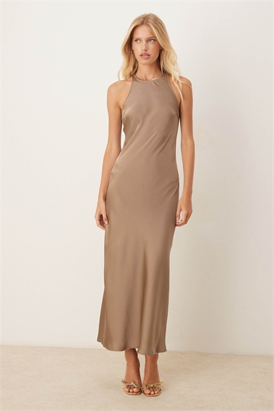 Платье-миди из атласа в стиле «рейсер» артикул 147788263