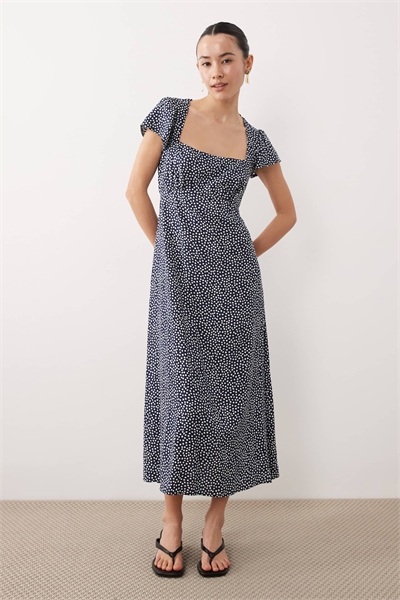 Платье-миди с принтом «Nobody's Child Petite Nora» синего цвета артикул 153886913