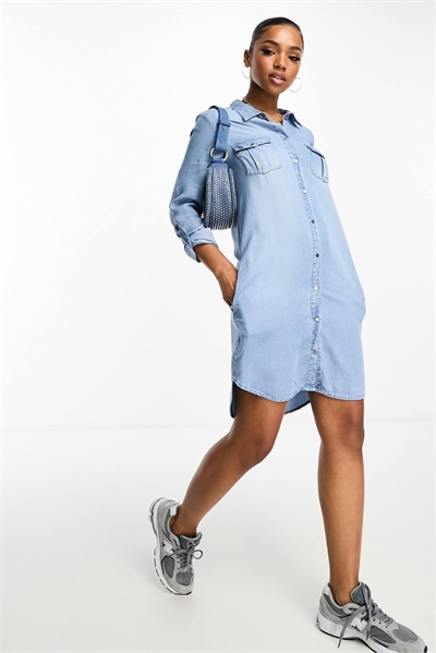 Джинсовое мини-платье артикул 130283772