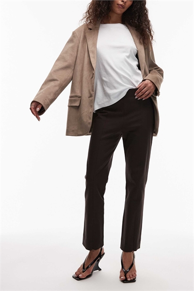 Брюки с зауженными брючинами и акцентом на переднем шве артикул 149244968