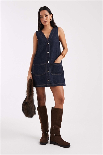 Джинсовое платье-сарафан артикул 153151369