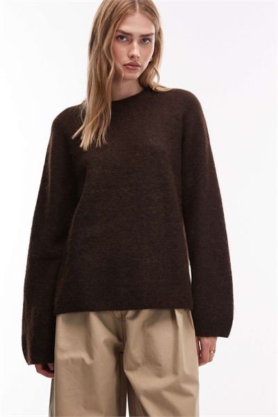 Свободный свитер из сверхмягкой альпаки и шерсти артикул 151304626