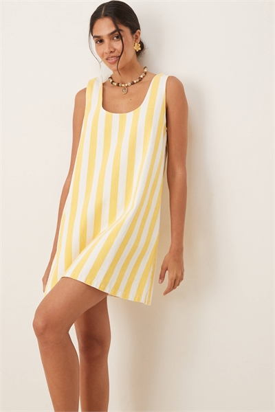 Джинсовое мини-платье с круглым вырезом артикул 144134833