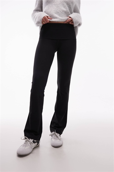 Сверхмягкие эластичные облегающие леггинсы с расклешенными штанинами и высокой талией артикул 149244940