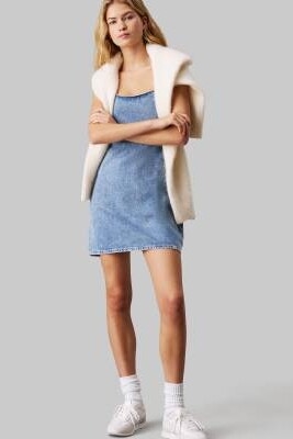 Джинсовое платье-камисоль артикул 142203423