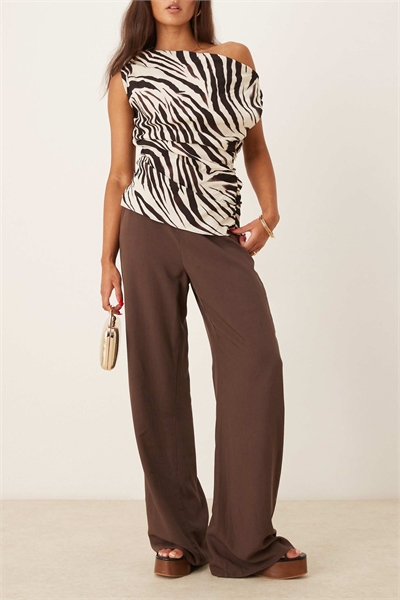 Брюки с широкими брючинами артикул 148820127