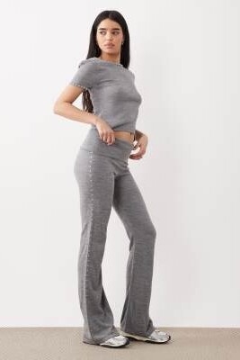 Трусы-клин с отворотом и заклепками co-ord артикул 155145182