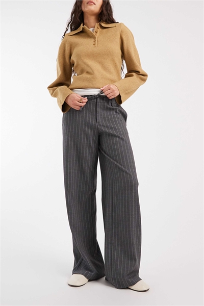 Подростковые брюки прямого кроя на шнурке артикул 154972456