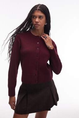 Шерстяной кардиган с застежкой на пуговицах артикул 149319216