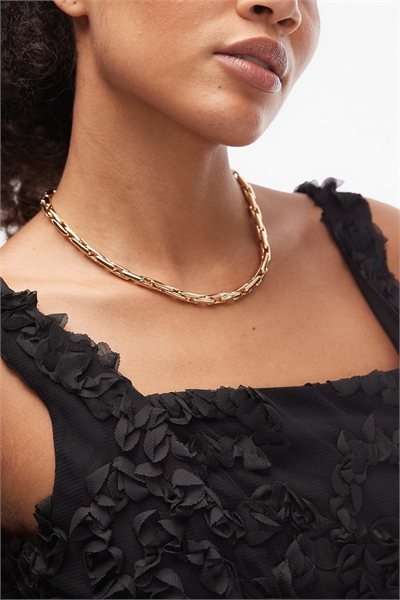 Колье с крупными звеньями артикул 153017737