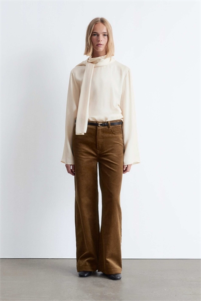 Брюки с широкими брючинами и 5 карманами артикул 150205142