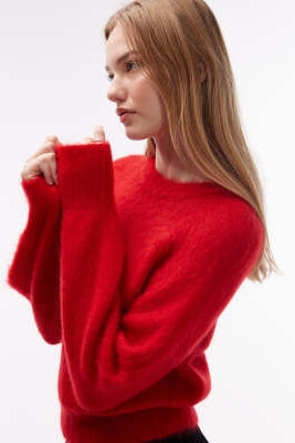 Свитер из усаженной ткани из смеси мохера и шерсти артикул 153891706