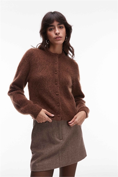 Кардиган из сверхмягкой смеси мохера и шерсти артикул 150556041