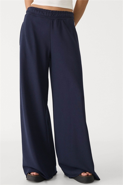 Брюки с широкими брючинами и декоративной отделкой артикул 149043576