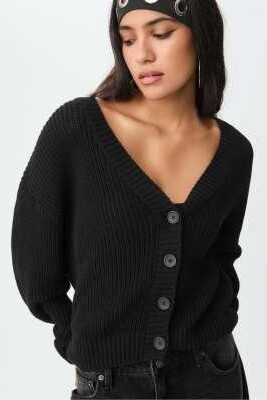 Вязаный кардиган на пуговицах артикул 149042126