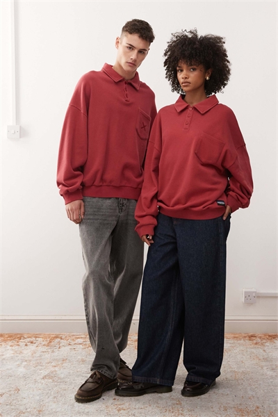 Универсальная толстовка-поло прямого кроя артикул 150267114