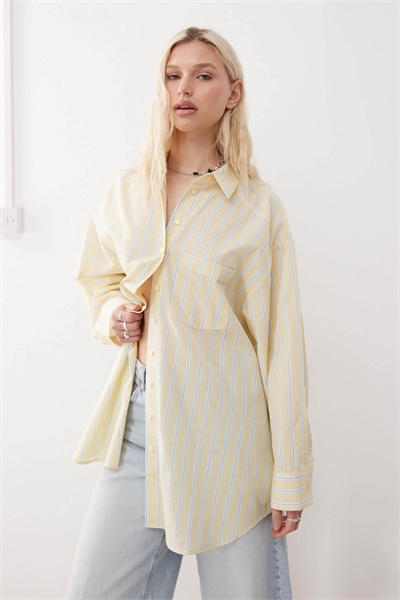 Рубашка из поплина свободного кроя артикул 143768233