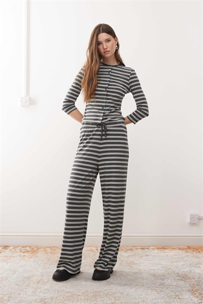 Брюки с широкими брючинами в полоску co-ord артикул 147471353