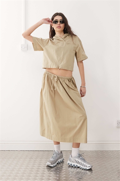 Макси-юбка на резинке с низкой талией артикул 140076593